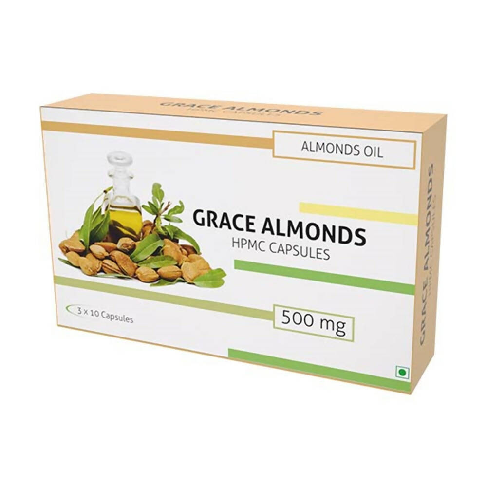 Nutra Grace Almond Oil Capsules | Grocsy