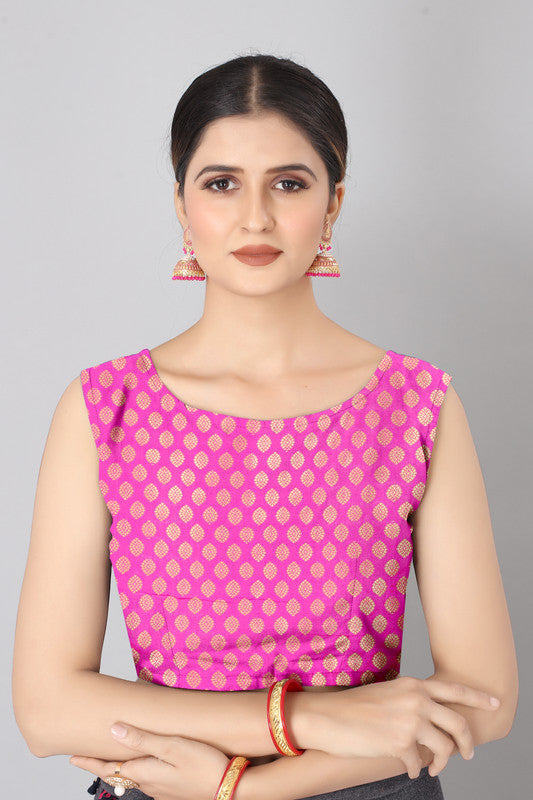 Olive Banarasi Silk Woven Zari Design Striped Saree with Unstitched Blouse - Hiral Fashion | Grocsy