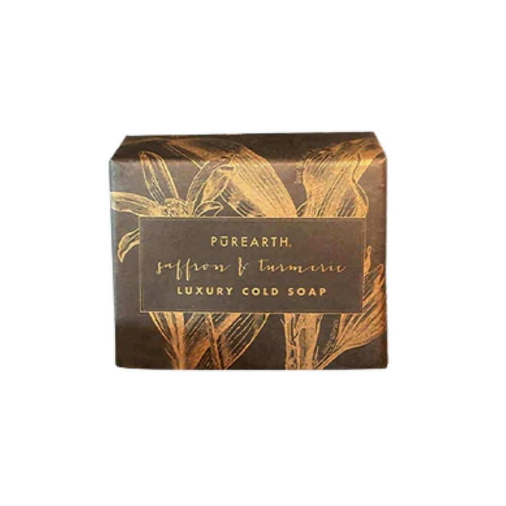 Purearth Saffron & Turmeric Luxury Cold Soap | Grocsy