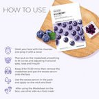 The Face Shop Real Nature Blueberry Face Mask - Korean Skincare | Grocsy