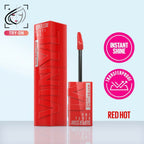Maybelline New York Super Stay Vinyl Ink Liquid Lipstick, Instant Shine Lasts Up To 16H - 25 Red Hot | Grocsy