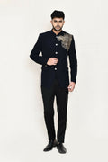 Joban Fashion Blue Colored Terry Rayon Fabric Prince Coat With Pant | Grocsy