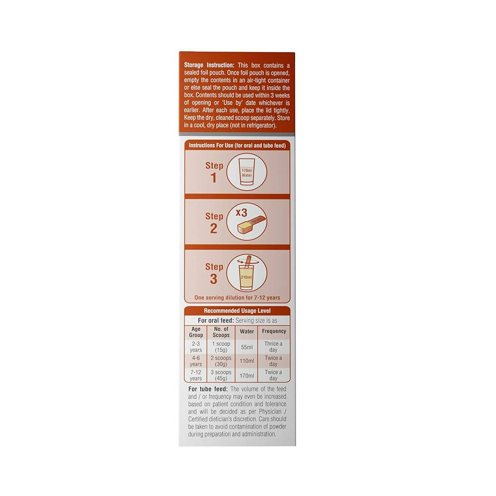 Groviva Advance High Protein Enteral Feed Child Formula Powder - Vanilla Flavor | Grocsy
