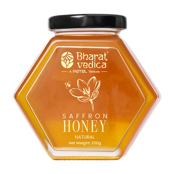 Bharat Vedica Saffron Honey - Kesar Honey / Kesar Shehad | Grocsy
