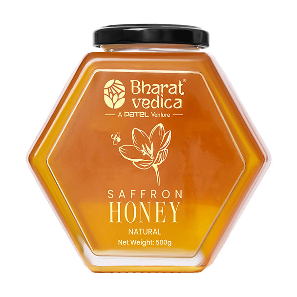 Bharat Vedica Saffron Honey - Kesar Honey / Kesar Shehad | Grocsy
