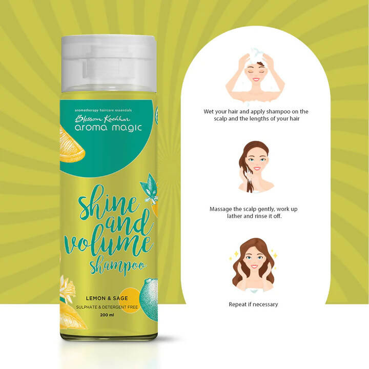 Blossom Kochhar Aroma Magic Shine Volume Shampoo | Grocsy