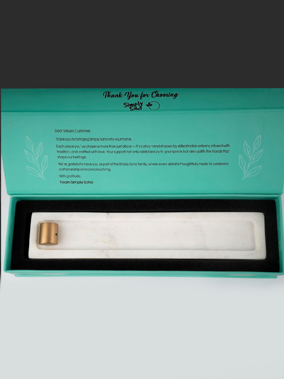 Simply Soho Sattva Marble Incense Holder | Grocsy