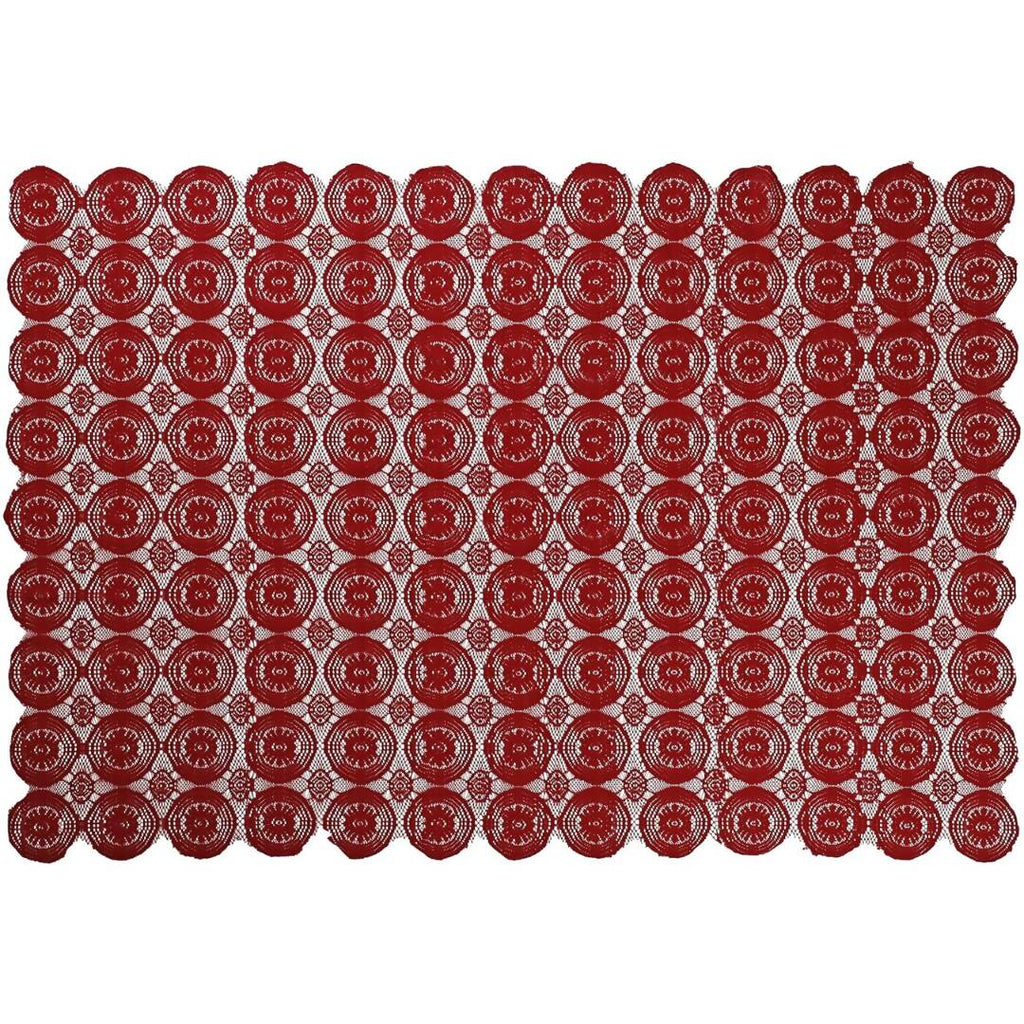 Stitchnest Net 4 Seater Table Cover - Maroon | Grocsy