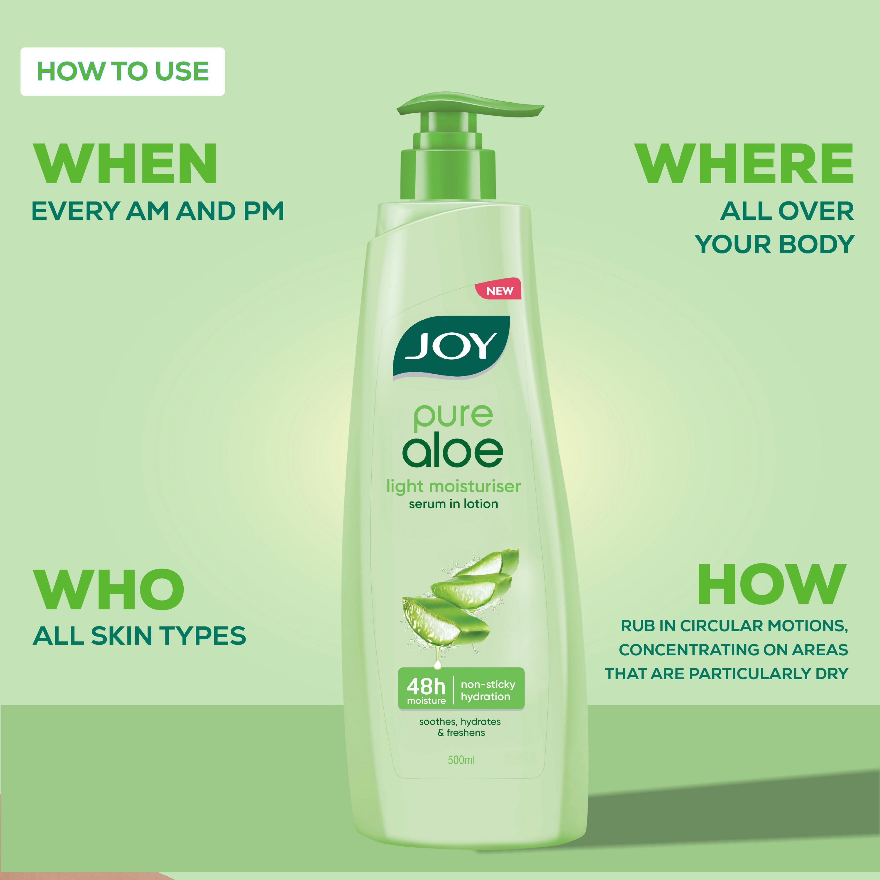 Joy Aloe Vera Serum Body Lotion | Grocsy
