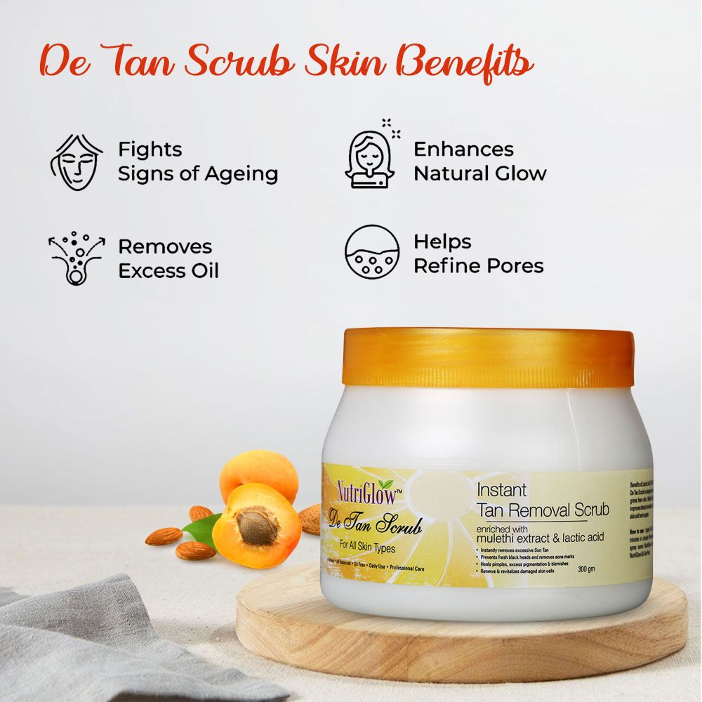 NutriGlow De Tan Scrub | Grocsy