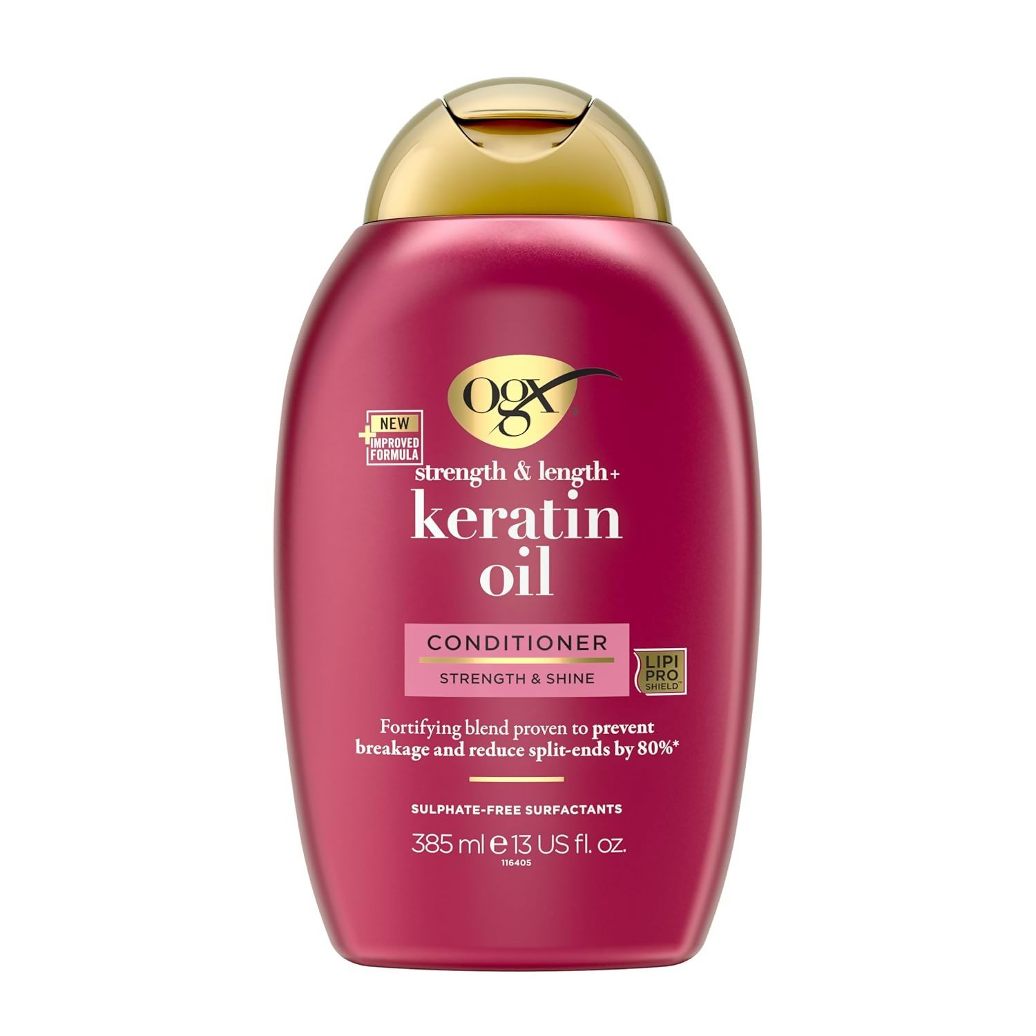 OGX Strength & Length + Keratin Oil Fortifying Anti-Frizz Conditioner | Grocsy