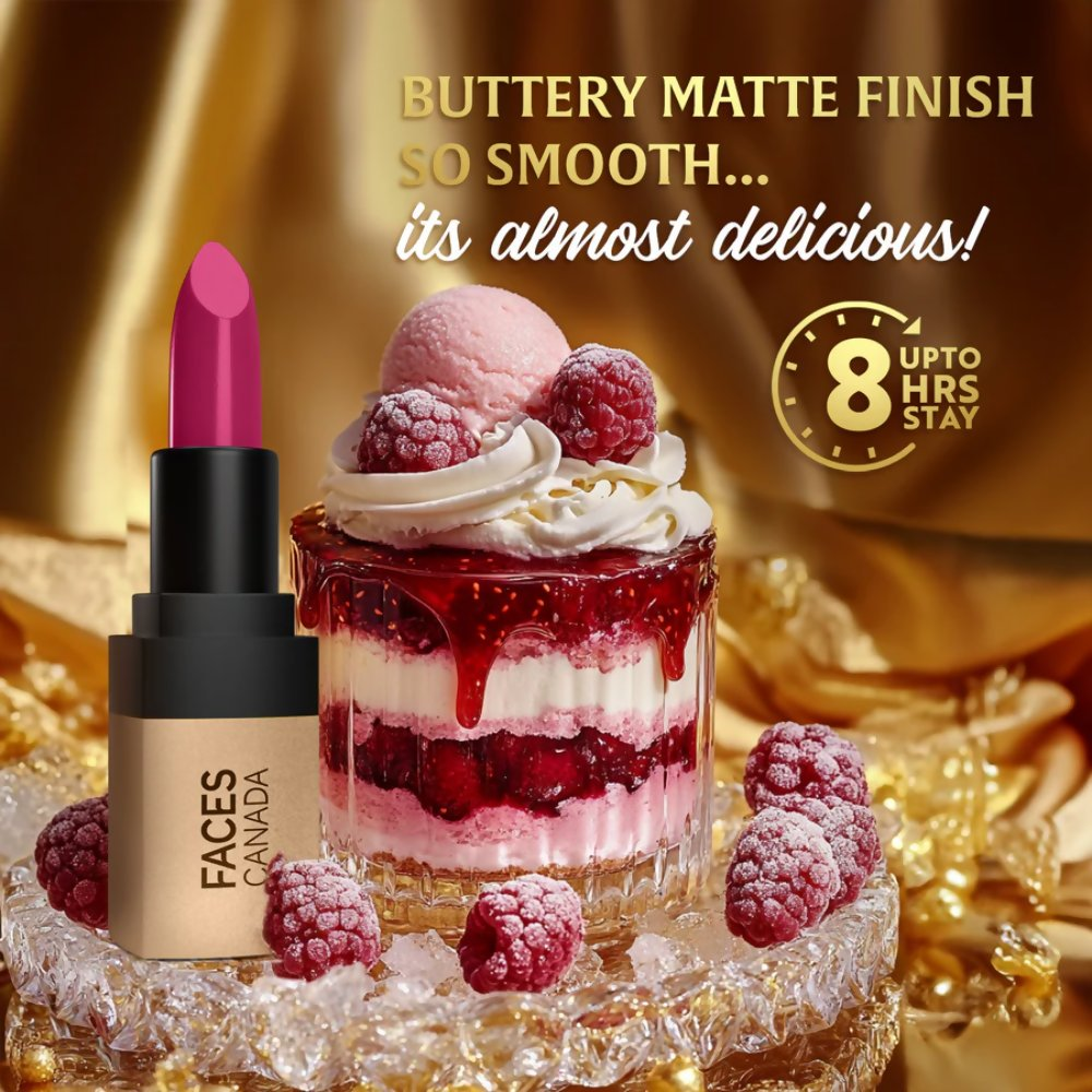 Faces Canada Comfy Matte Velvet Touch Lipstick - Raspberry Sorbet 11 | Grocsy