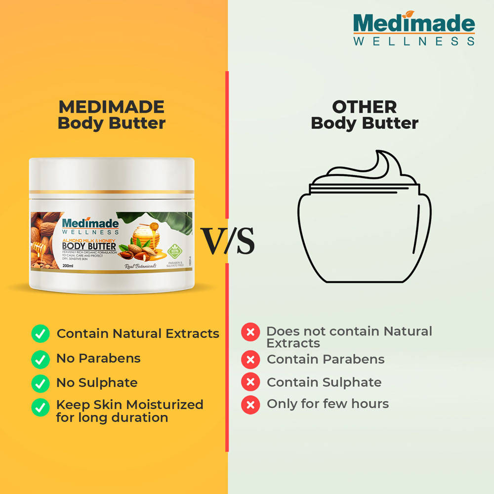 Medimade Wellness Almond Milk & Honey Body Butter | Grocsy