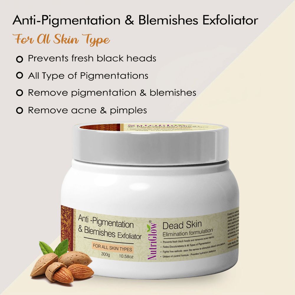 NutriGlow Anti-Pigmentation & Blemishes Exfoliator | Grocsy