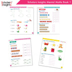Scholars Insight Combo Set of Mathematics Workbooks For Grade 1| Set of 3| Problem Solving Book for Kids | Grocsy