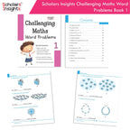 Scholars Insight Combo Set of Mathematics Workbooks For Grade 1| Set of 3| Problem Solving Book for Kids | Grocsy