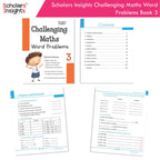 Scholars Insight Combo Set of Mathematics Workbooks For Grade 3| Set of 3| Problem Solving Book for Kids | Grocsy