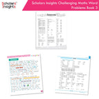 Scholars Insight Combo Set of Mathematics Workbooks For Grade 3| Set of 3| Problem Solving Book for Kids | Grocsy