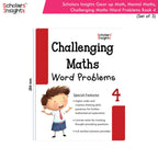 Scholars Insight Combo Set of Mathematics Workbooks For Grade 4| Set of 3| Problem Solving Book for Kids | Grocsy
