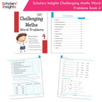 Scholars Insight Combo Set of Mathematics Workbooks For Grade 4| Set of 3| Problem Solving Book for Kids | Grocsy