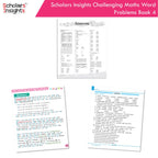 Scholars Insight Combo Set of Mathematics Workbooks For Grade 4| Set of 3| Problem Solving Book for Kids | Grocsy