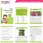 Scholars Insights Comprehension and Cloze Grade 5|English Vocabulary, Grammar Skill Book 5| Ages 10-11 Years | Grocsy