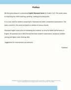 Scholars Insights English Olympiad Grade 1 | Grocsy