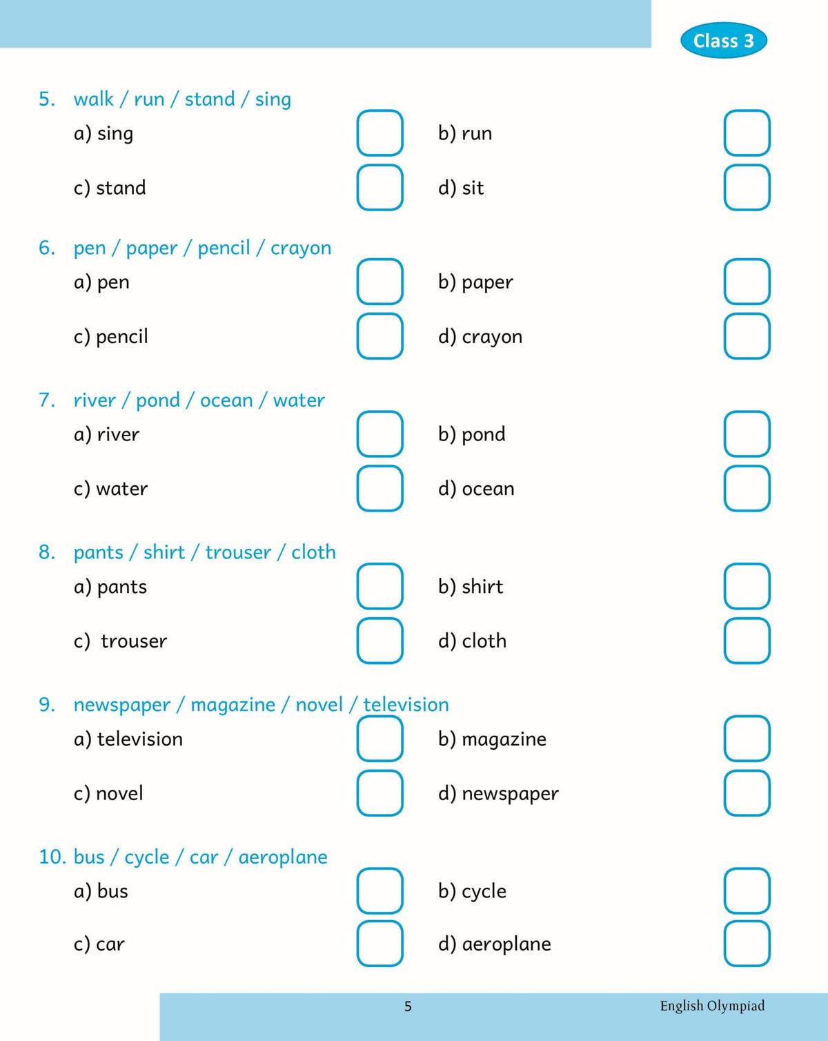 Scholars Insights English Olympiad Grade 3 | Grocsy