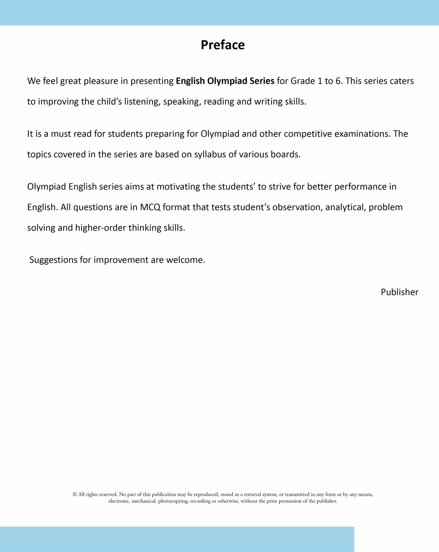 Scholars Insights English Olympiad Grade 4 | Grocsy