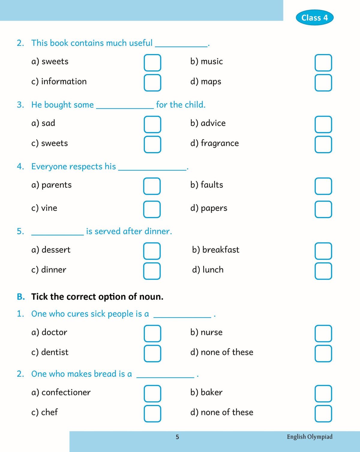 Scholars Insights English Olympiad Grade 4 | Grocsy