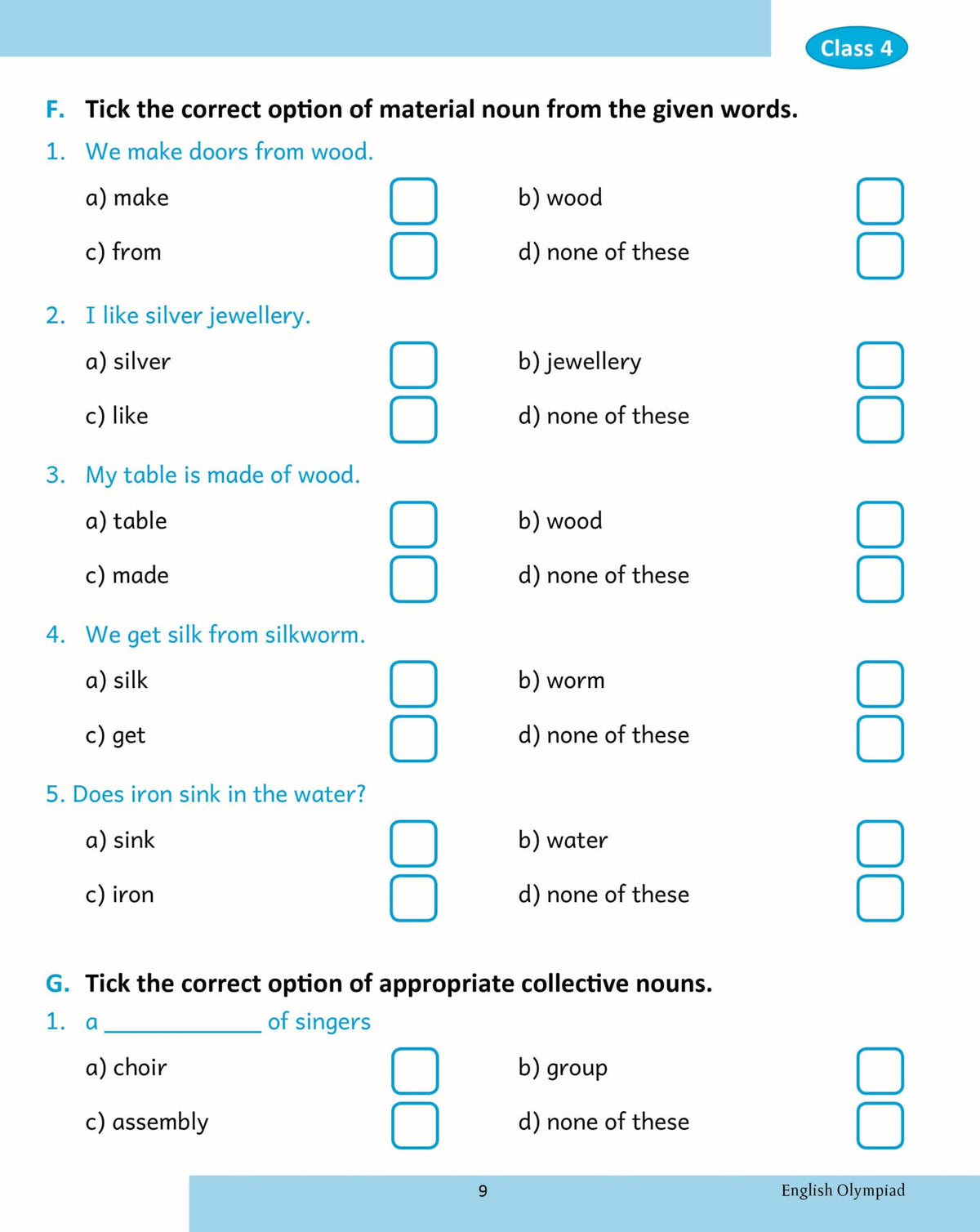 Scholars Insights English Olympiad Grade 4 | Grocsy