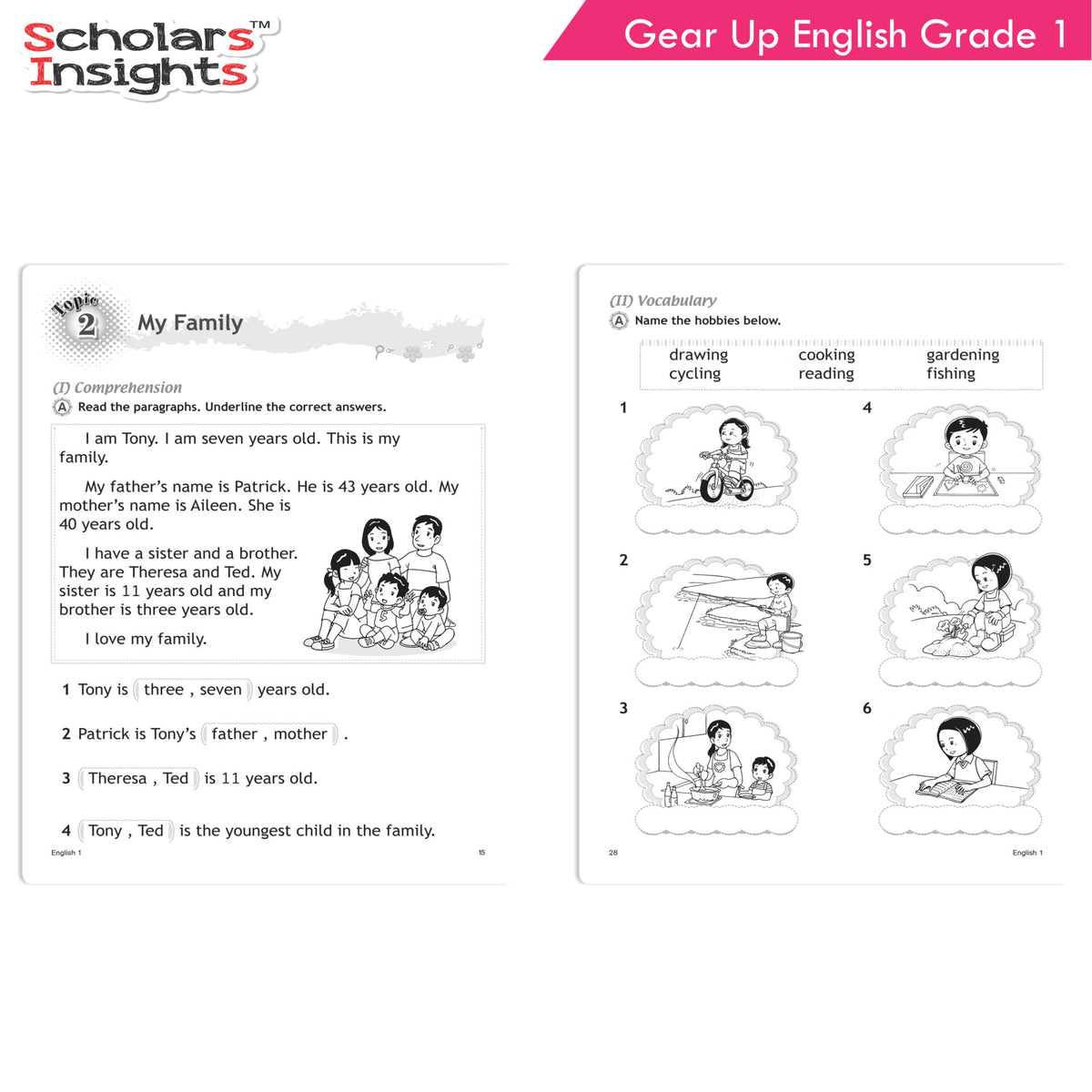 Scholars Insights Gear Up English Grade 1 | Grocsy