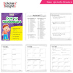 Scholars Insights Gear Up English & Maths Grade 6 Books Set Of 2 Grammar Skills, Maths Logical Reasoning, Problem Solving Book| Ages 11-12 Years | Grocsy