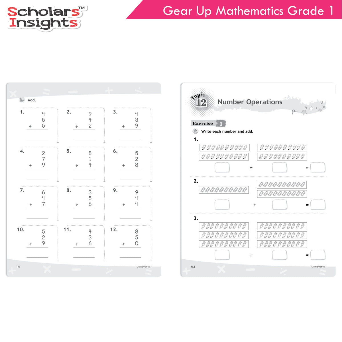 Scholars Insights Gear Up Maths Grade 1 | Grocsy