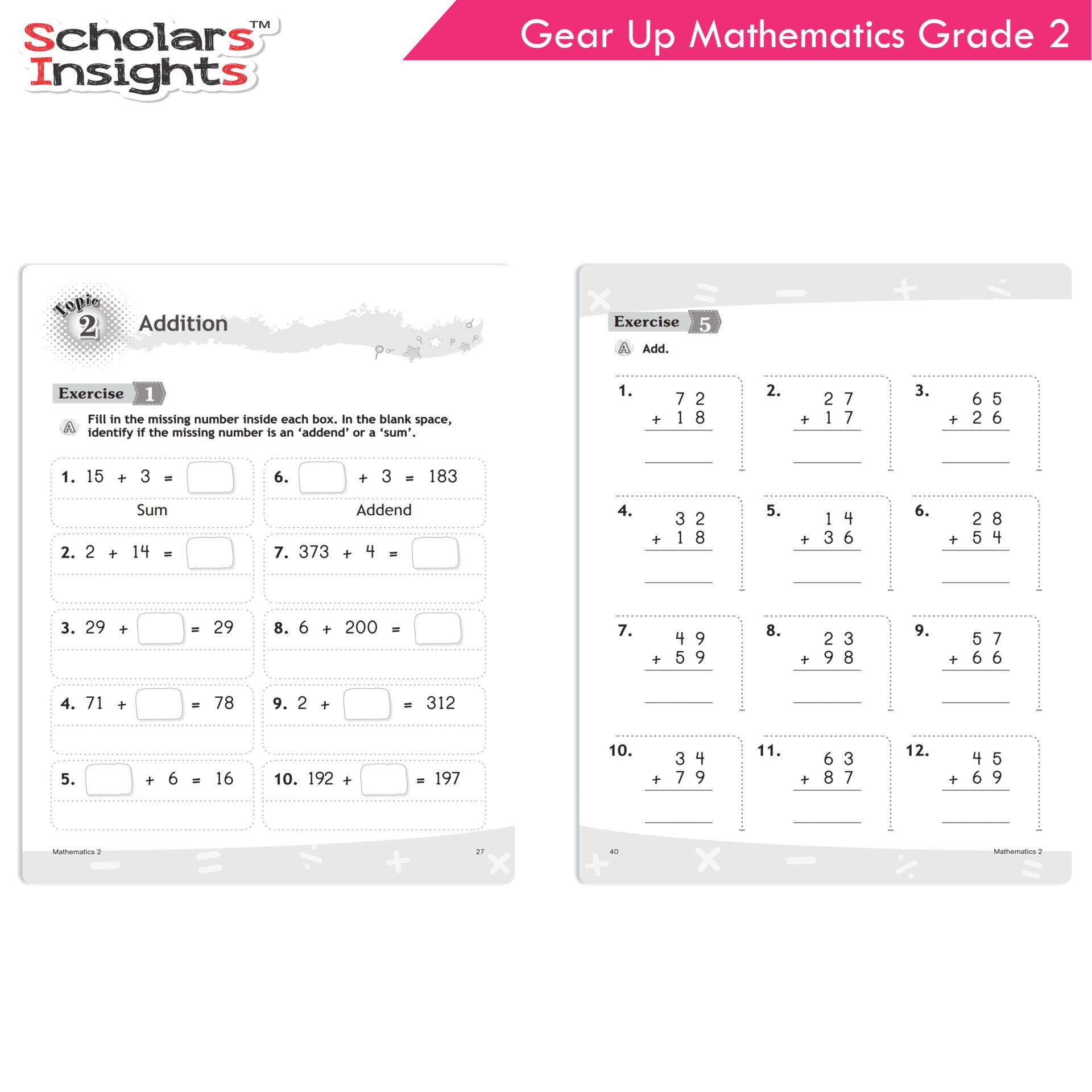 Scholars Insights Gear Up Maths Grade 2 | Grocsy