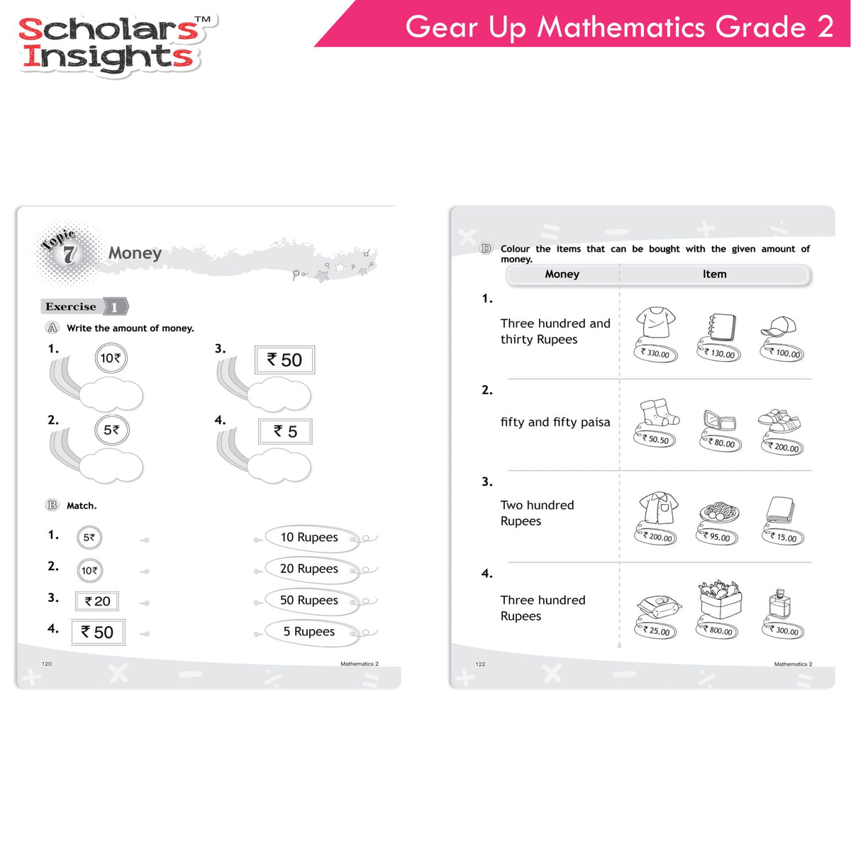 Scholars Insights Gear Up Maths Grade 2 | Grocsy