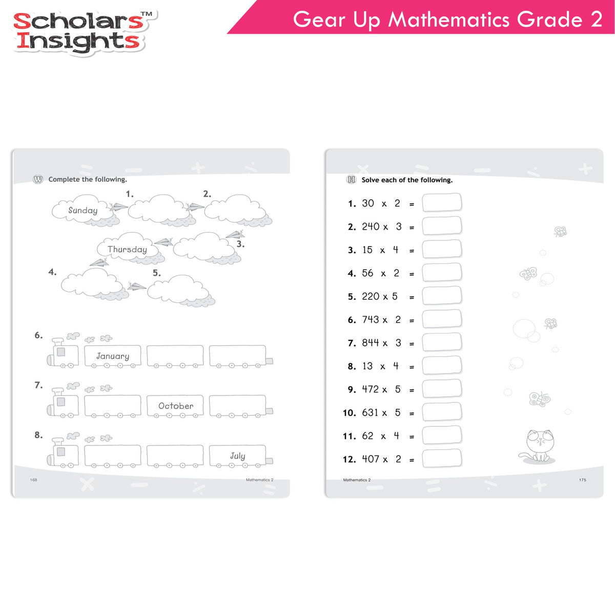 Scholars Insights Gear Up Maths Grade 2 | Grocsy