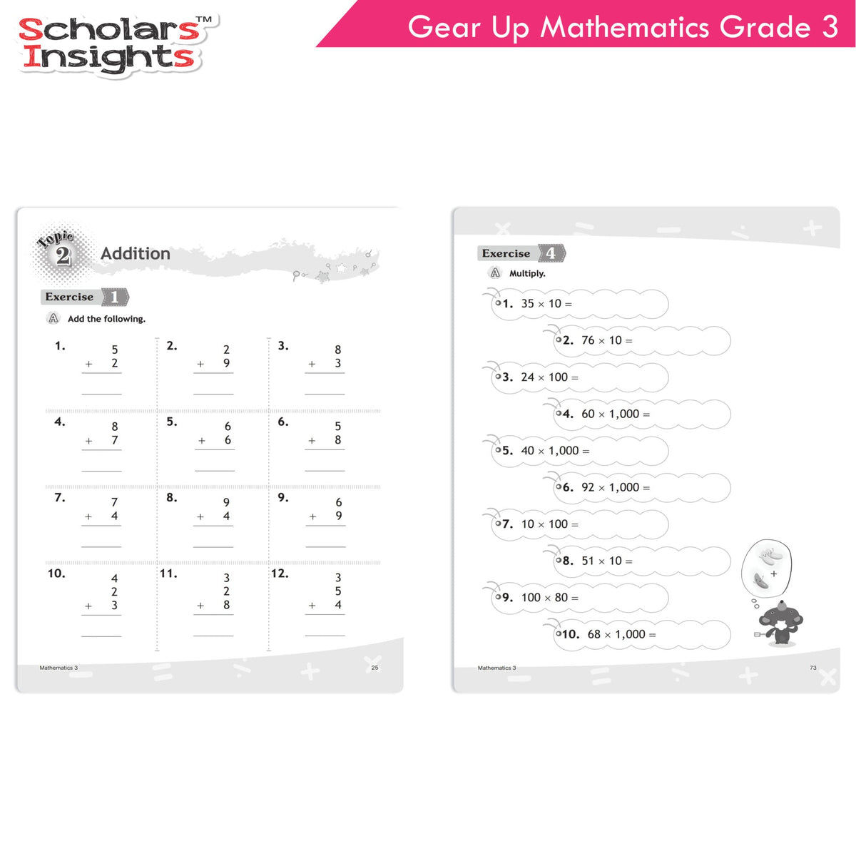 Scholars Insights Gear Up Maths Grade 3 | Grocsy
