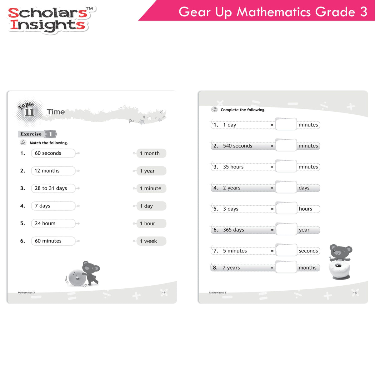 Scholars Insights Gear Up Maths Grade 3 | Grocsy