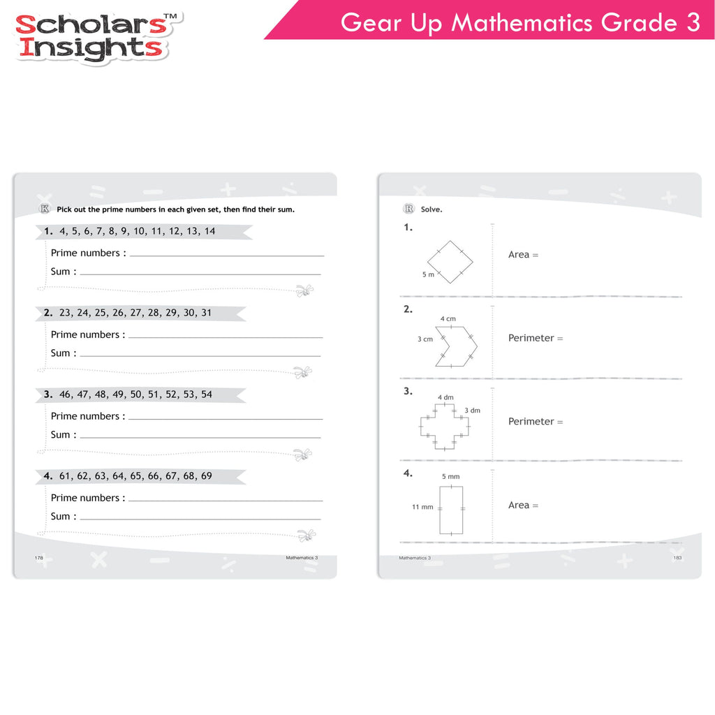 Scholars Insights Gear Up Maths Grade 3 | Grocsy