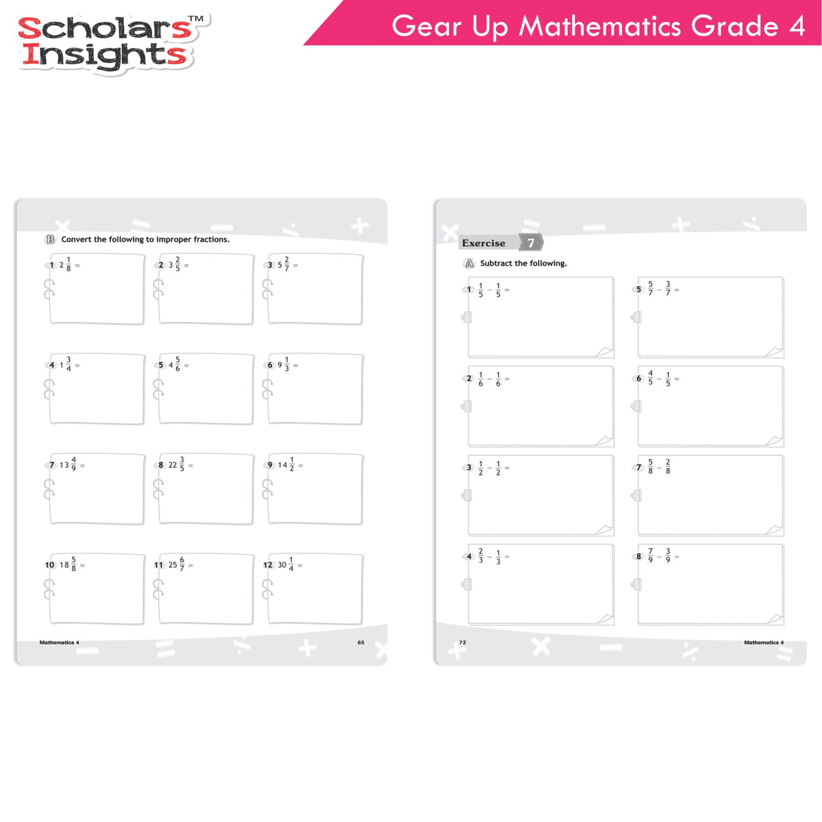 Scholars Insights Gear Up Maths Grade 4 | Grocsy