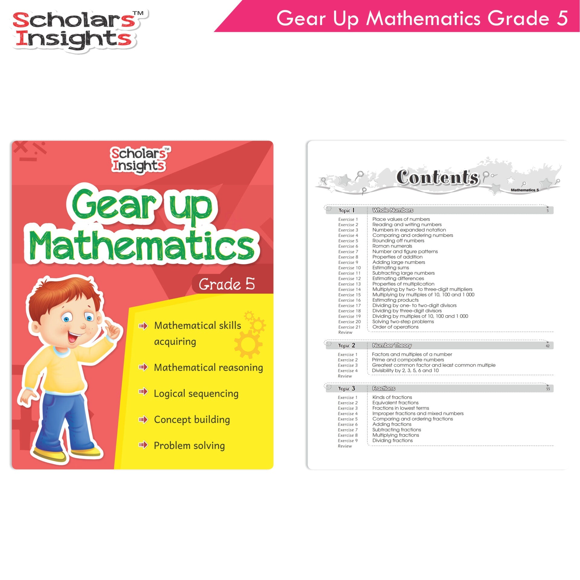 Scholars Insights Gear Up Maths Grade 5 | Grocsy