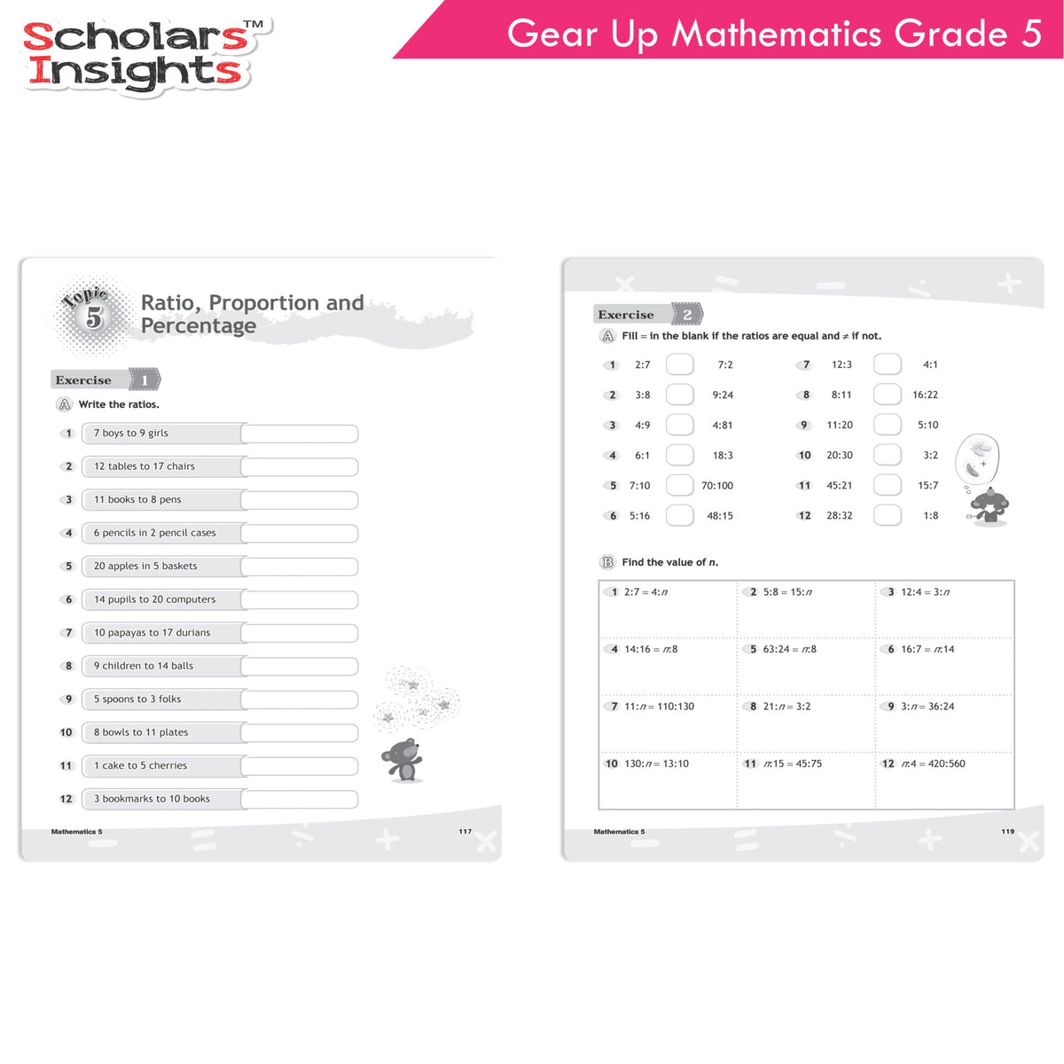 Scholars Insights Gear Up Maths Grade 5 | Grocsy