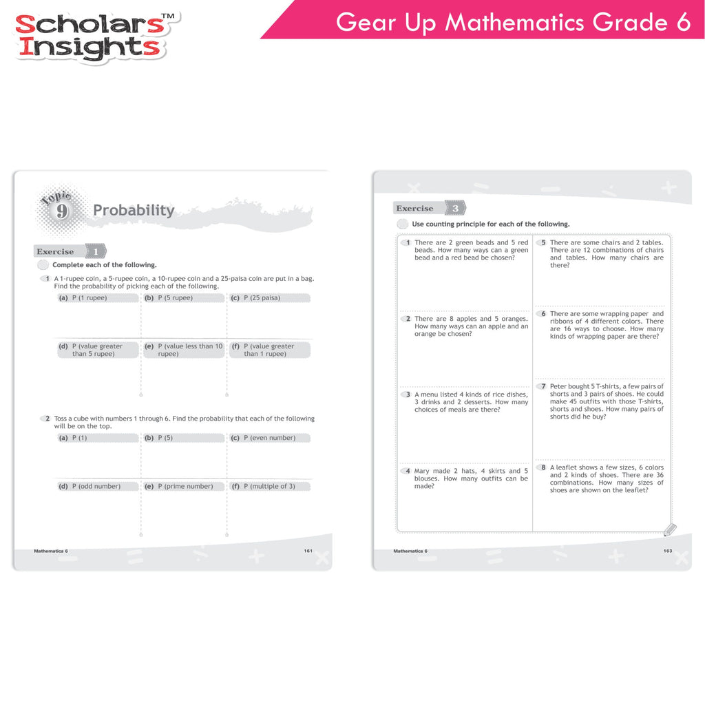 Scholars Insights Gear Up Maths Grade 6 | Grocsy