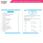 Scholars Insights Olympiad English, Maths and Science Workbooks Set Grade 1| Set of 3| Ages 6 - 8 Year | Grocsy