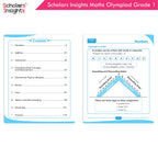 Scholars Insights Olympiad English, Maths and Science Workbooks Set Grade 1| Set of 3| Ages 6 - 8 Year | Grocsy
