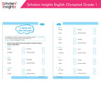 Scholars Insights Olympiad English, Maths and Science Workbooks Set Grade 1| Set of 3| Ages 6 - 8 Year | Grocsy