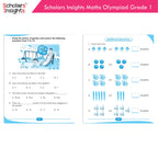 Scholars Insights Olympiad English, Maths and Science Workbooks Set Grade 1| Set of 3| Ages 6 - 8 Year | Grocsy