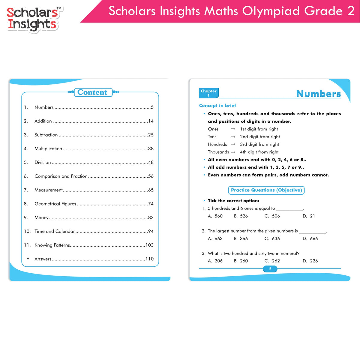 Scholars Insights Olympiad English, Maths and Science Workbooks Set Grade 2| Set of 3| Ages 7 - 9 Year | Grocsy