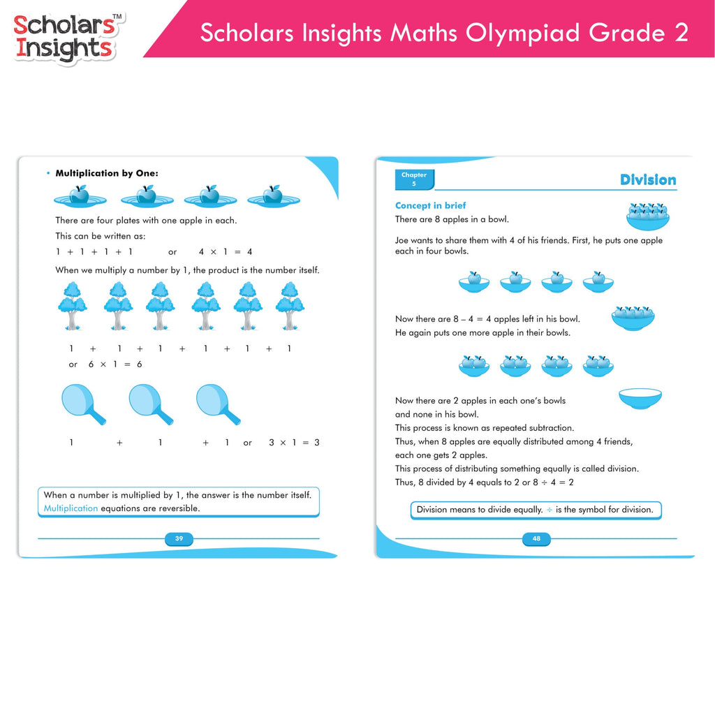 Scholars Insights Olympiad English, Maths and Science Workbooks Set Grade 2| Set of 3| Ages 7 - 9 Year | Grocsy